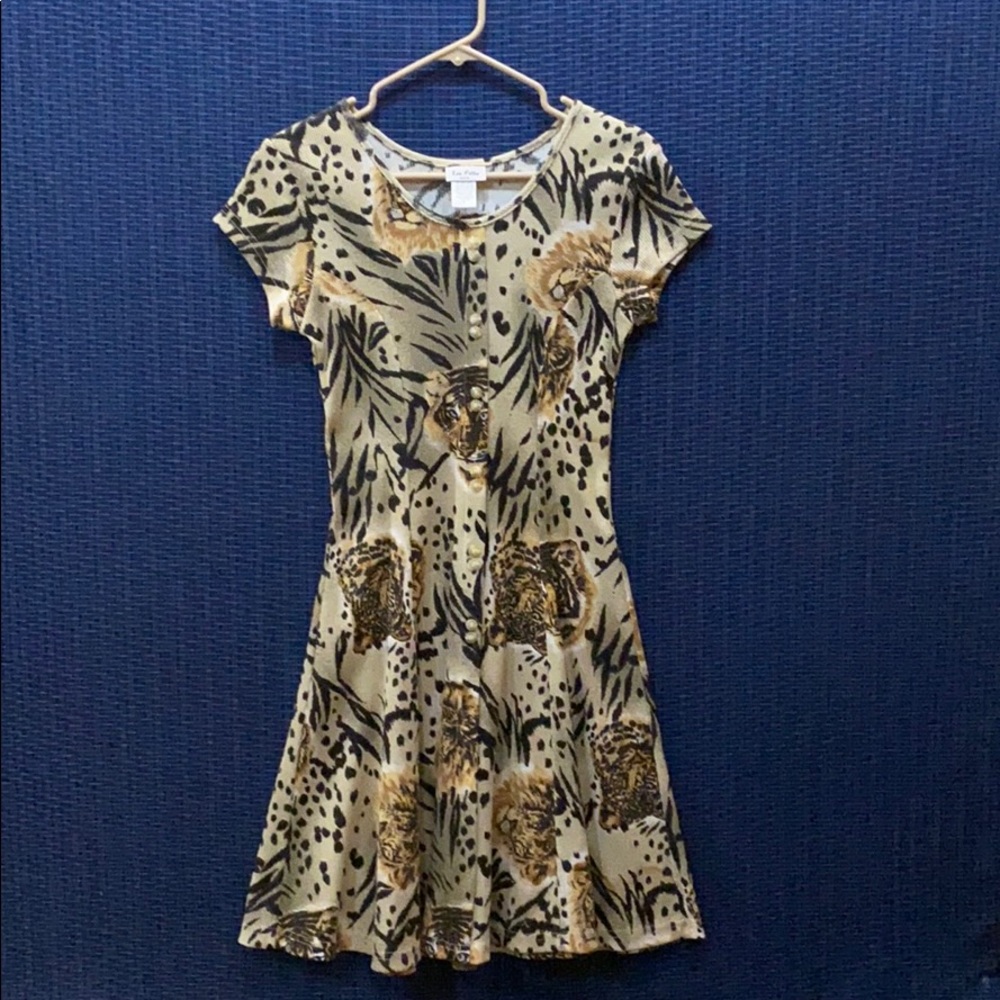 La Fete Short Sleeve Button up Dress